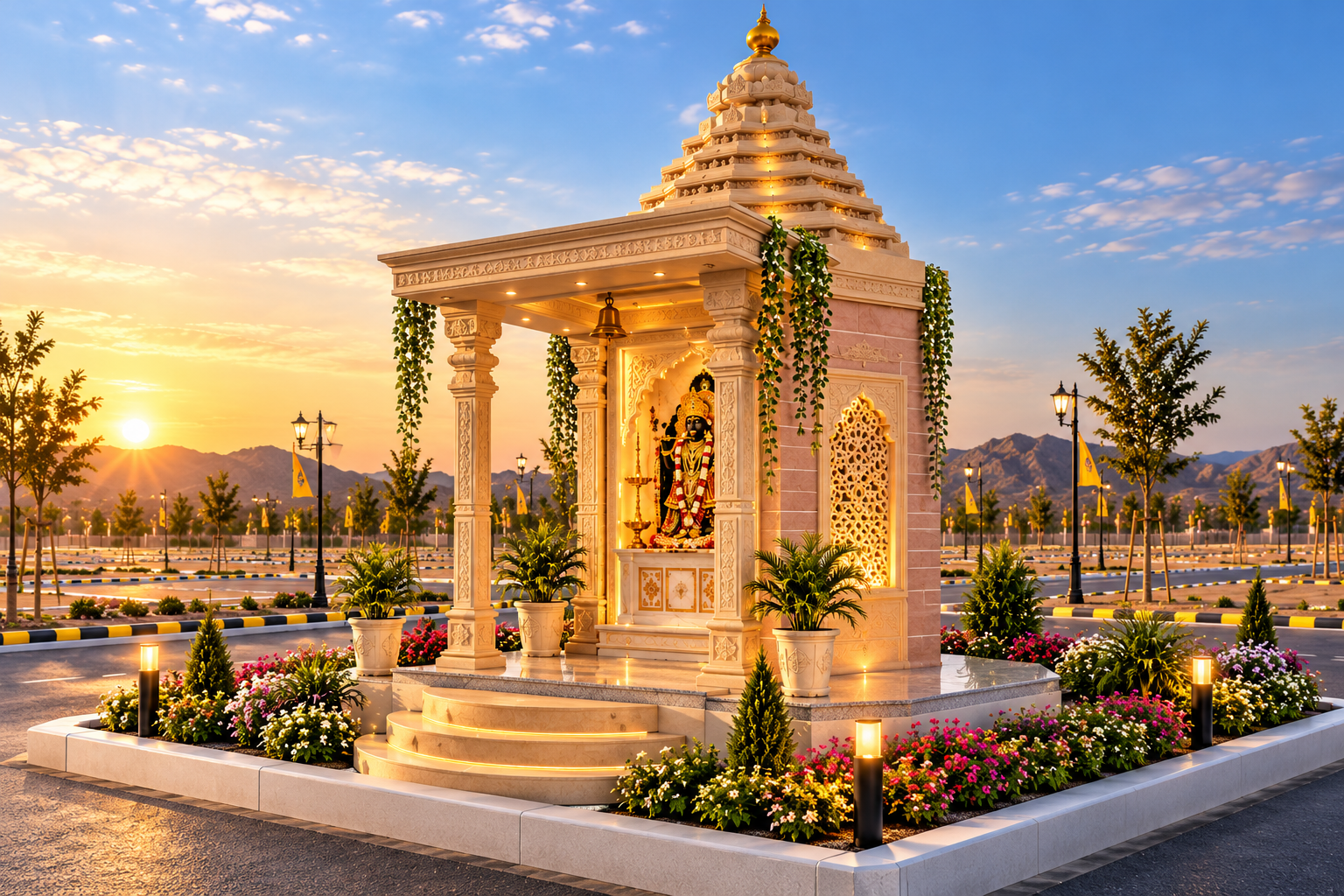 Shri Sanwariya Seth temple pavilion concept